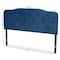 Baxton Studio Gregory ModernNavy Blue Velvet Upholstered Headboard-King 198-12415-ZORO - alternate 7
